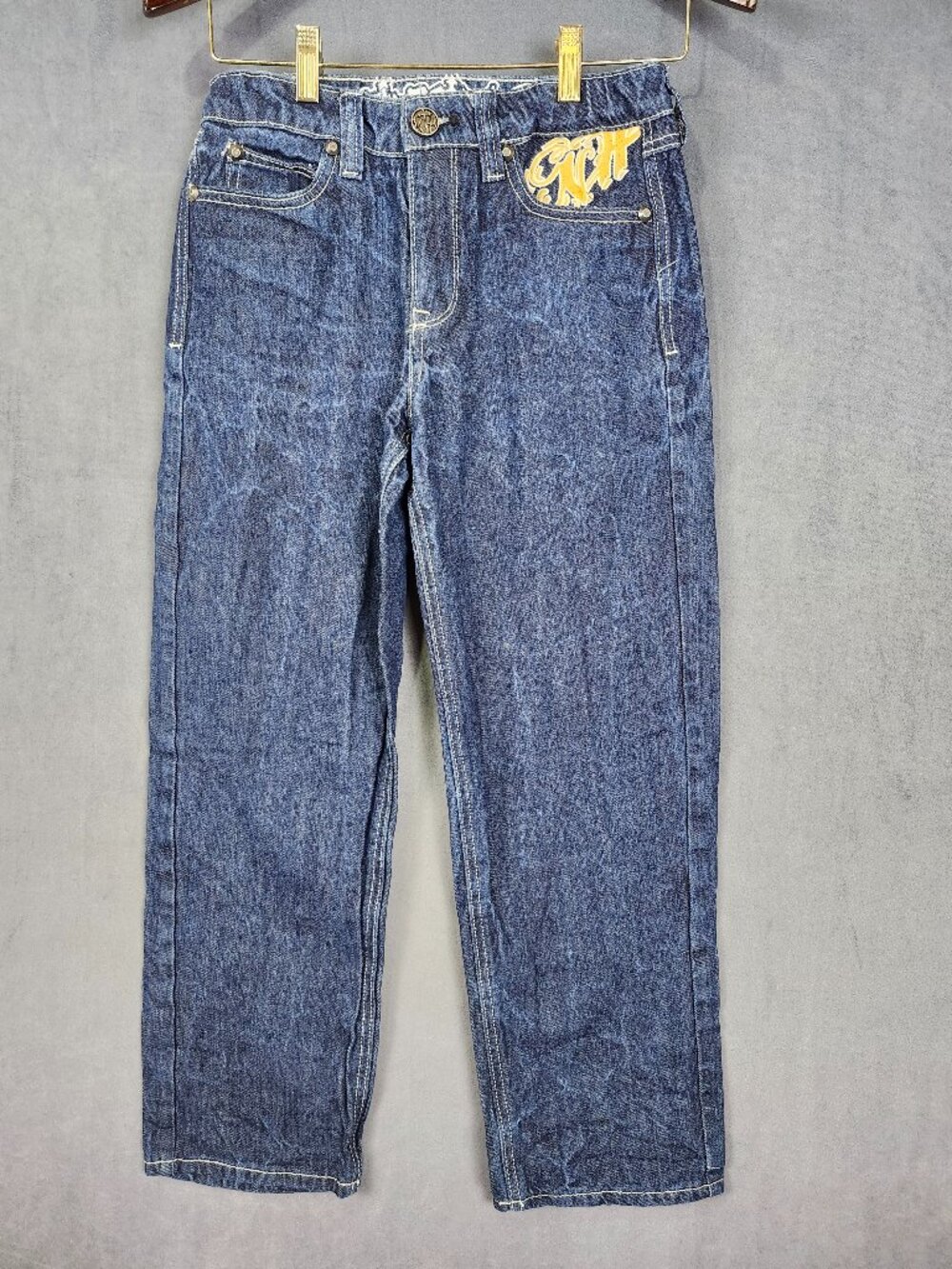 Ambush Nineth Hall Y2K Dragon Embroidered Loose Fit Jeans Teen Size 26